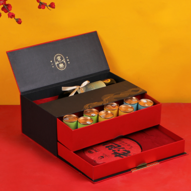 双层 三格 红酒新年礼盒 双层 三格 红酒新年礼盒